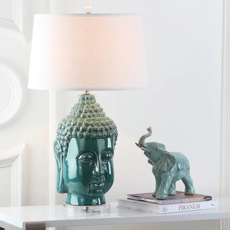 Safavieh Serenity 31-Inch H Buddha Table Lamp Set Of 2 - Blue