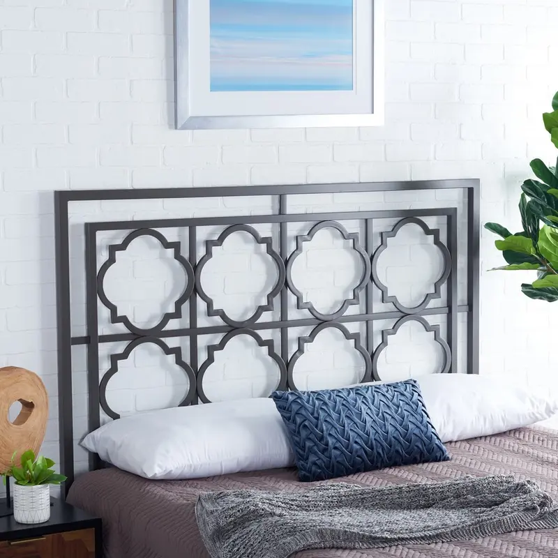 Safavieh Silva Headboard King Size - Gunmetal