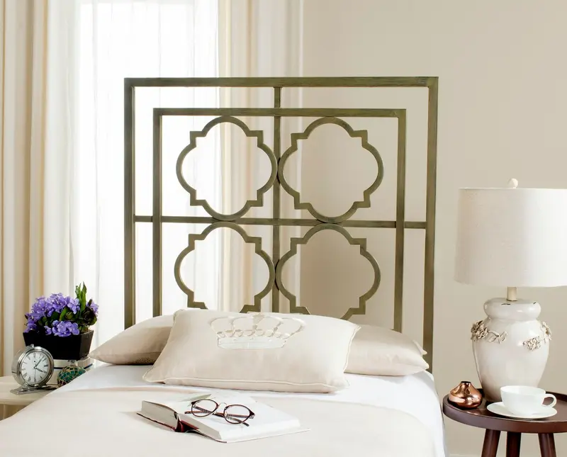 Safavieh Silva Headboard Queen Size - Distressed Brass