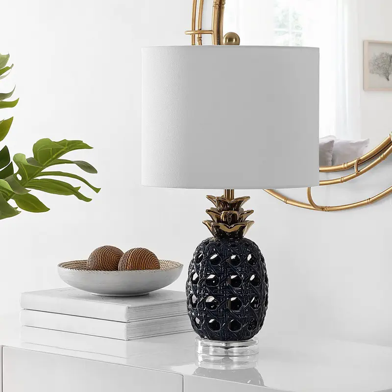Safavieh Sonny Ceramic Table Lamp - Navy Blue