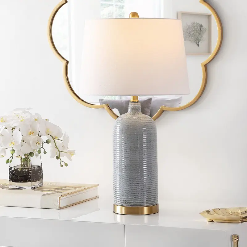 Safavieh Stark Glass Table Lamp - Blue