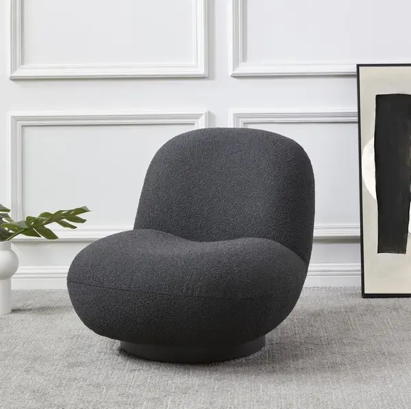 Safavieh Stevie Boucle Accent Chair - Black