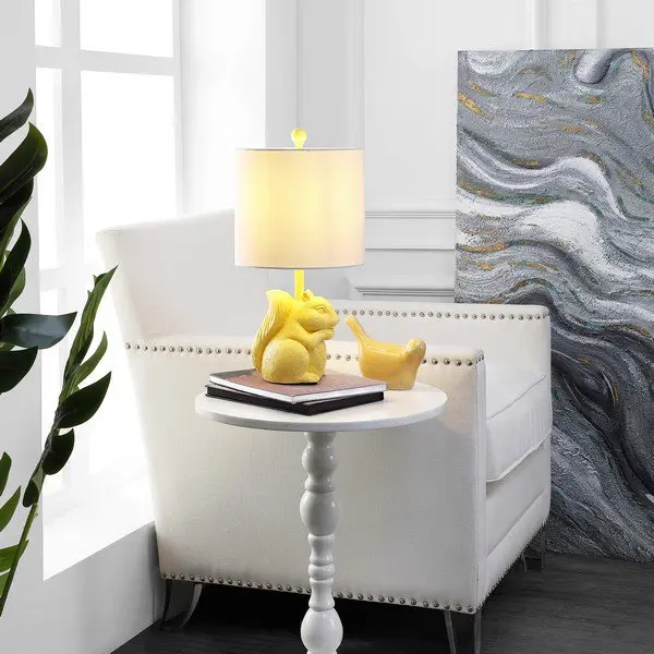 Safavieh Sunny Squirrel Lamp - Yellow