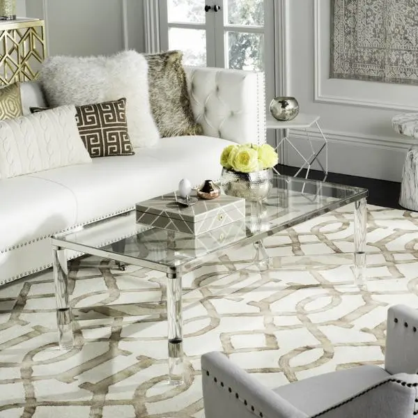 Safavieh Suzanna Coffee Table - Silver