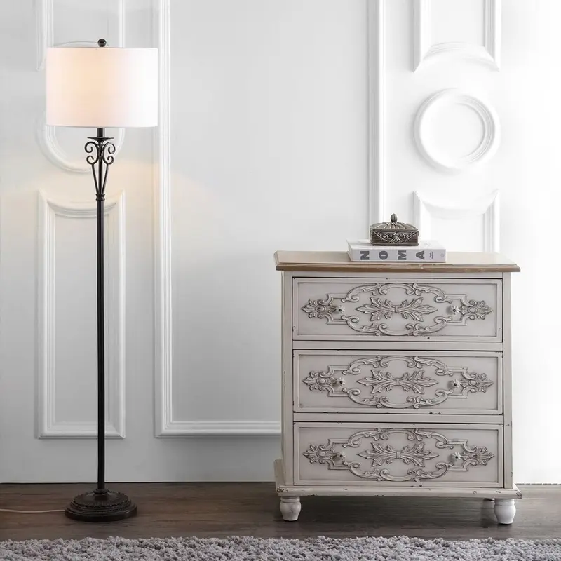 Safavieh Tarri Floor Lamp - Antique Brass