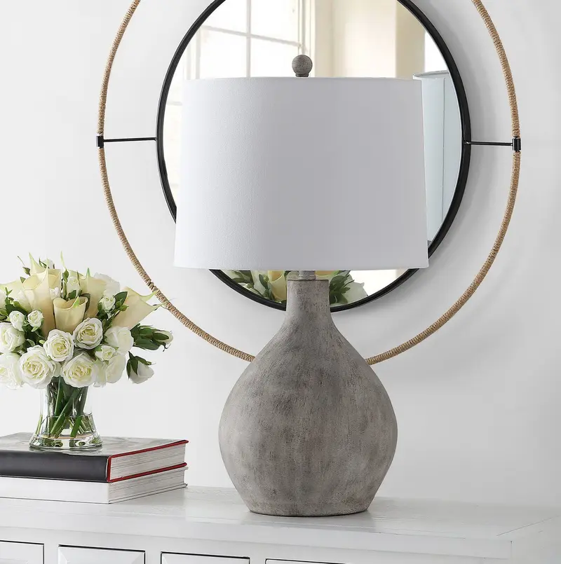 Safavieh Tolen Table Lamp - Grey
