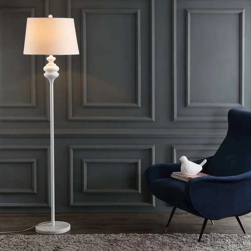 Safavieh Torc 67.5-Inch H Floor Lamp - White