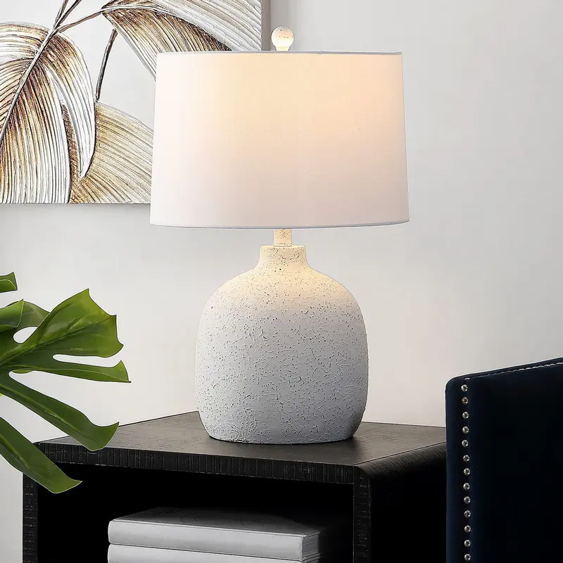 Safavieh Veleri Table Lamp - White Speckle