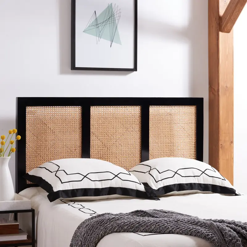 Safavieh Vienna Cane Headboard Full Size - Black