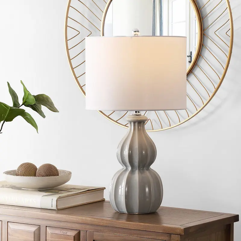 Safavieh Wade Ceramic Table Lamp - Grey