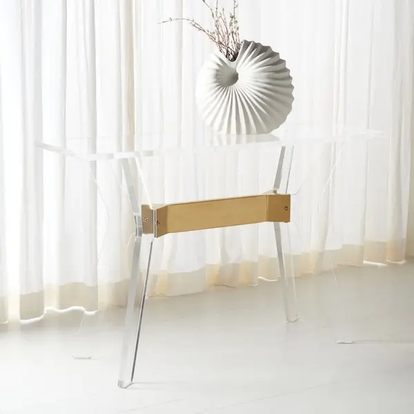 Safavieh Werner Acrylic Console Table - Brass
