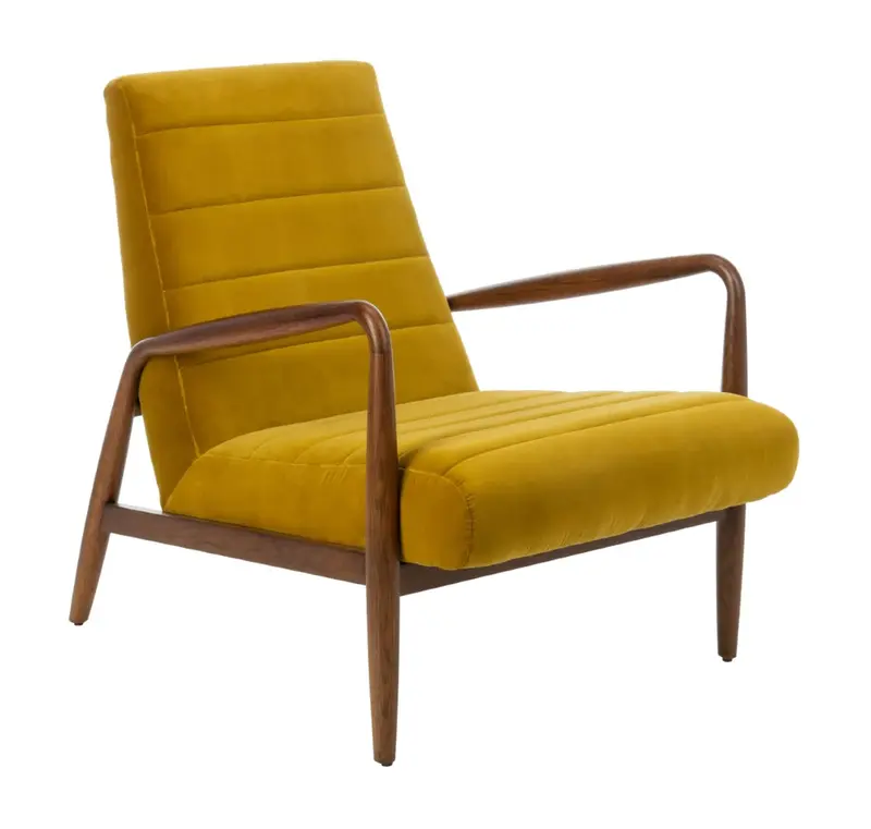 Safavieh Willow Channel Arm Chair - Gold