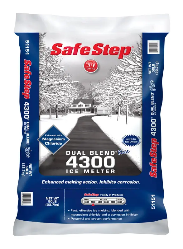 Safe Step 4300 Dual Blend Ice Melt 50 lb -Pet Friendly Magnesium/Sodium Chloride - Open Box