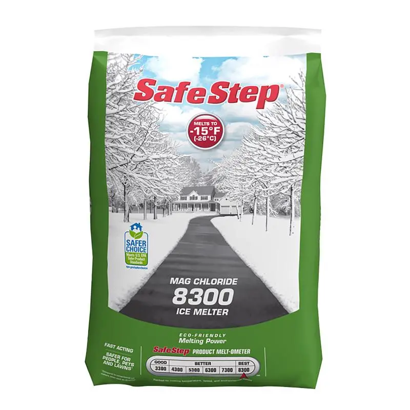Safe Step Environmental & Pet Friendly Magnesium Chloride Ice Melt Crystal 50 lbs. - Open Box