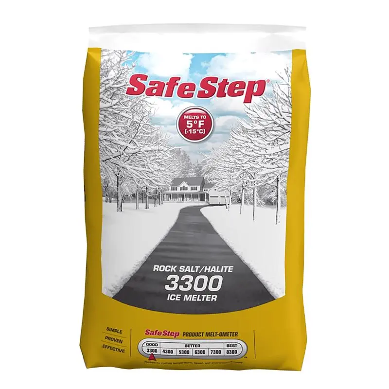Safe Step Sodium Chloride Crystal Rock Salt Ice Melt 50 lbs. - Open Box