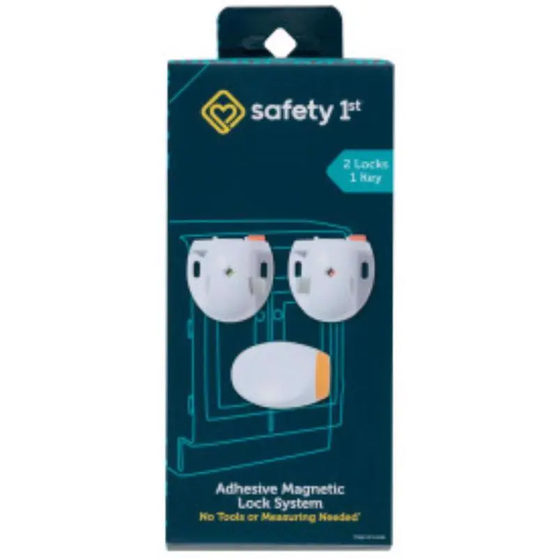 Safety 1st White Plastic Magnetic Cabinet Locks 3 pc. - Open Box