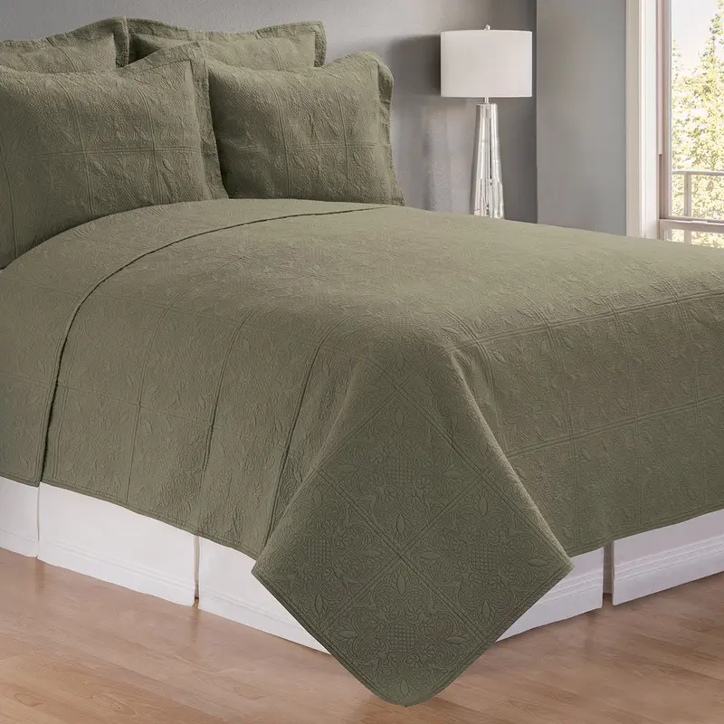 Sage Twin Matelasse