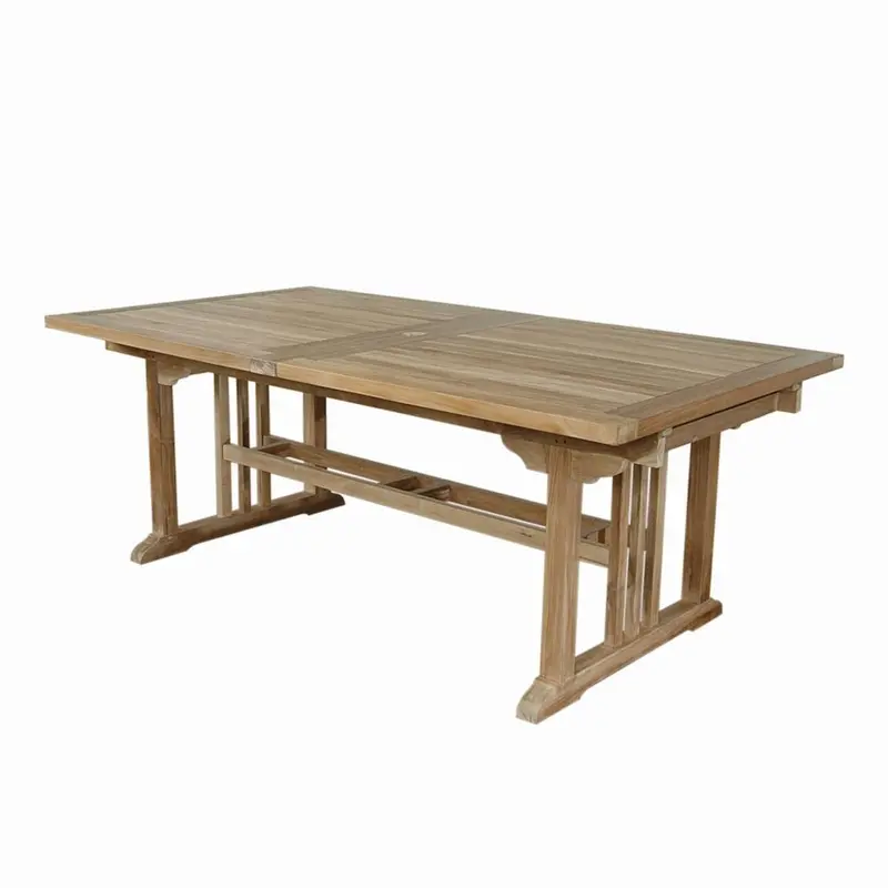 Sahara 126" Rectangular Double Ext. Table By Anderson Teak