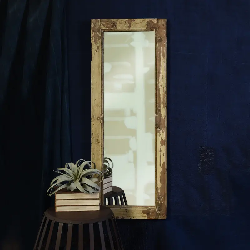 Salvaged Wood Shutter Mirror - Tall By HomArt