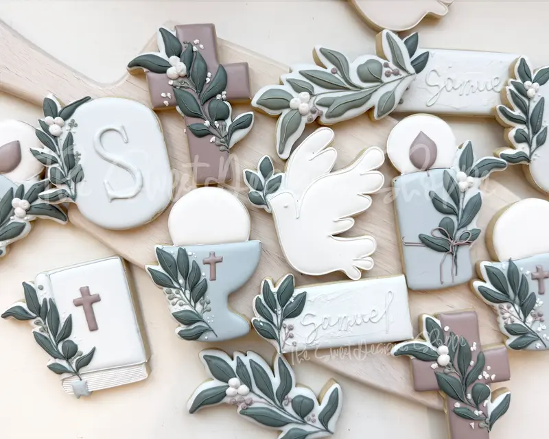Samuel's Communion Set - Set of 8 - Cookie Cutters & Color Palette (PDF)