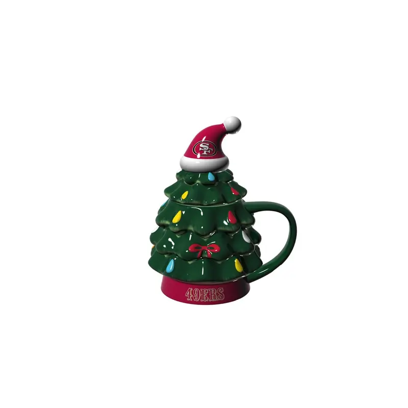 San Francisco 49ers, Holiday Tree Cup Gift Set, 14oz.