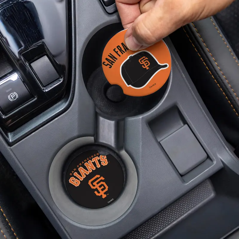 San Francisco Giants Car Coaster Set, 2pc
