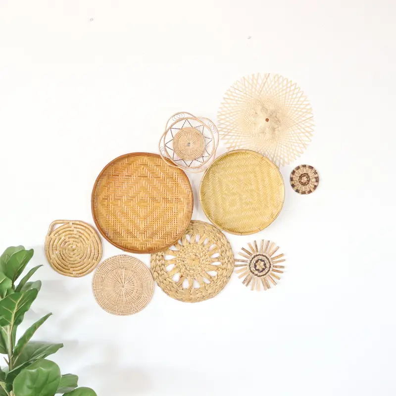 San Suay - Wall Hanging Decor (Set Of 9) By Thaihome