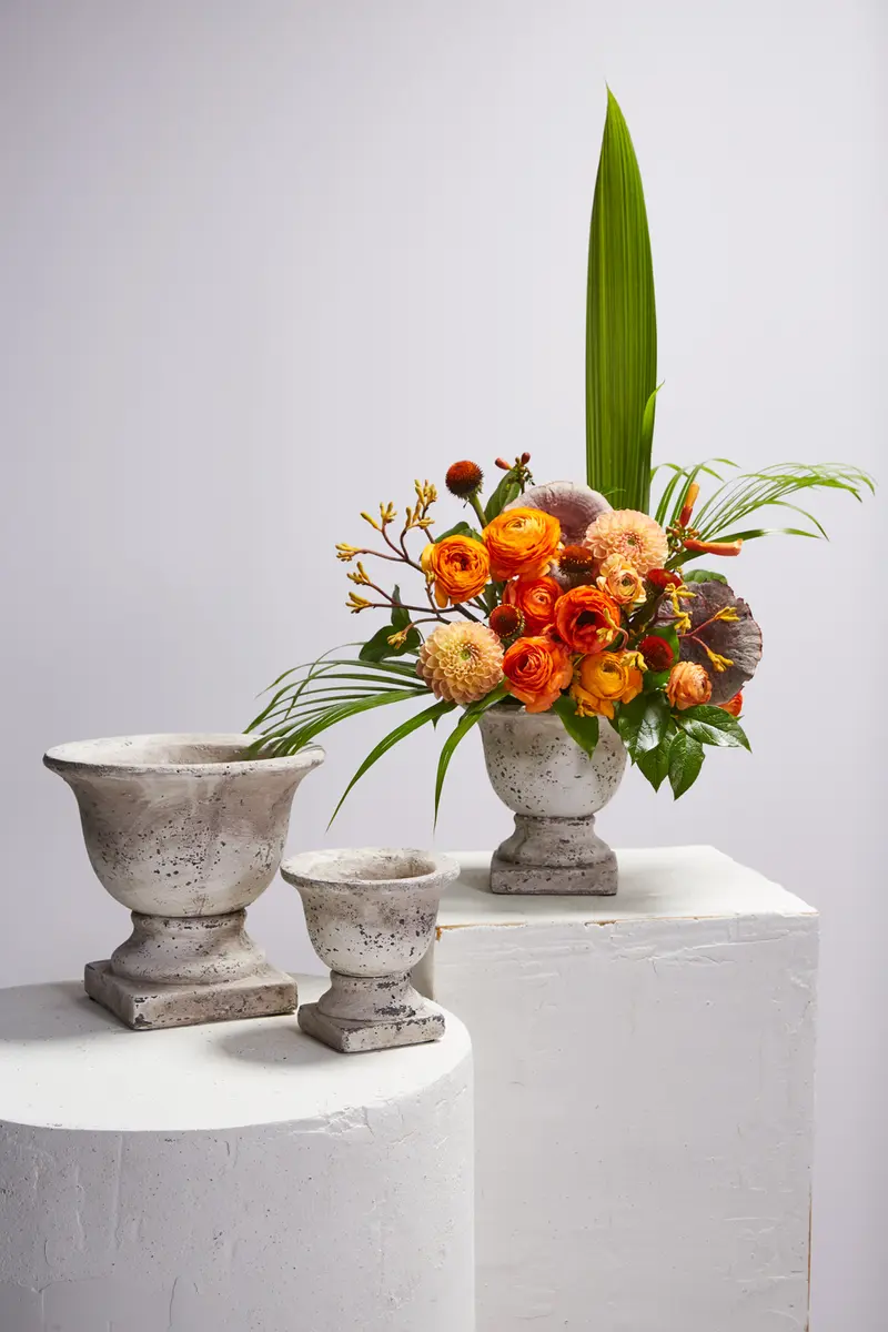 Sanctuary Urn Set of 4 By Accent Decor