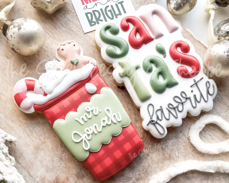 Santa's Favorite Coffee - Cookie Cutter Set - Set of 2 - Cookie Cutters