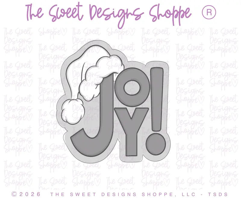 Santa's Joy Plaque - Cookie Cutter
