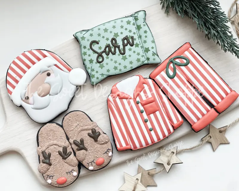 Santa's Sleeping Accessories Set - Set of 5 - Cookie Cutters