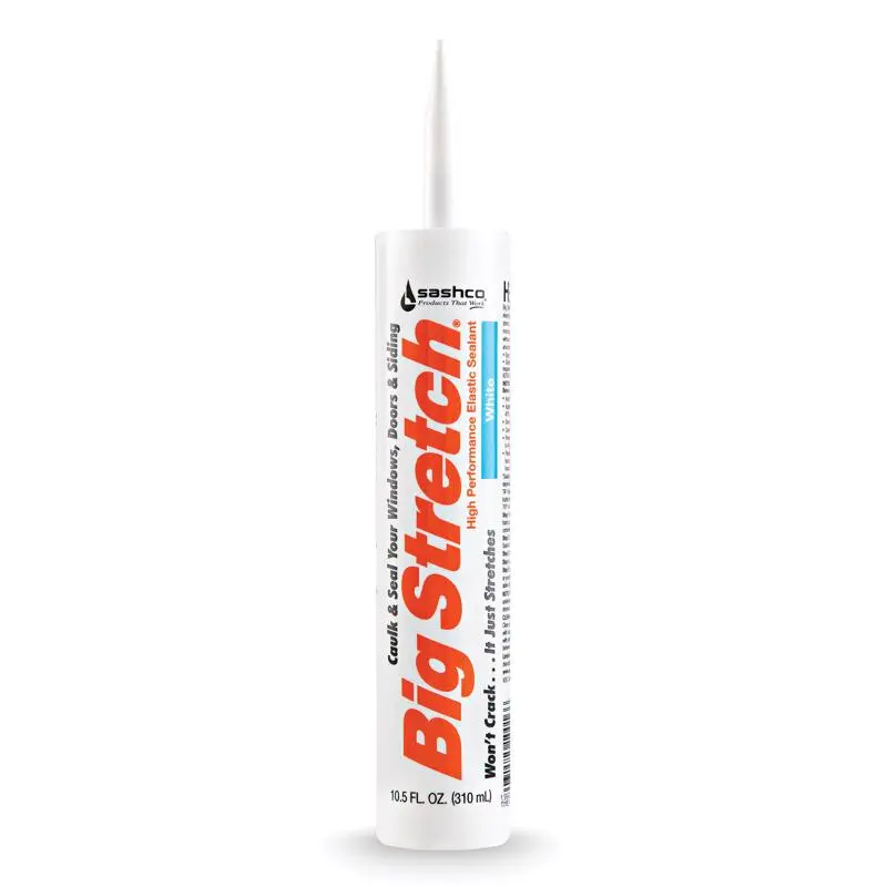 Sashco Big Stretch White Elastomeric Acrylic Latex Door/Siding/ Window Caulk 10.5 oz. - Deal of The Week