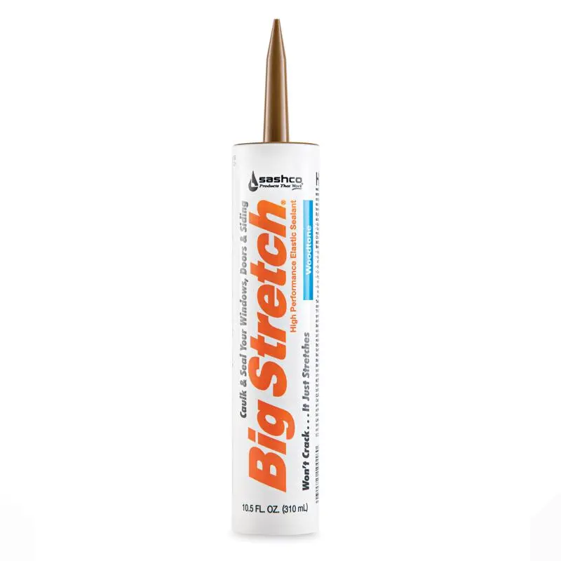 Sashco Big Stretch Woodtone Elastomeric Acrylic Latex Door/Siding/ Window Caulk 10.5 oz. (Pack of 12) - Open Box