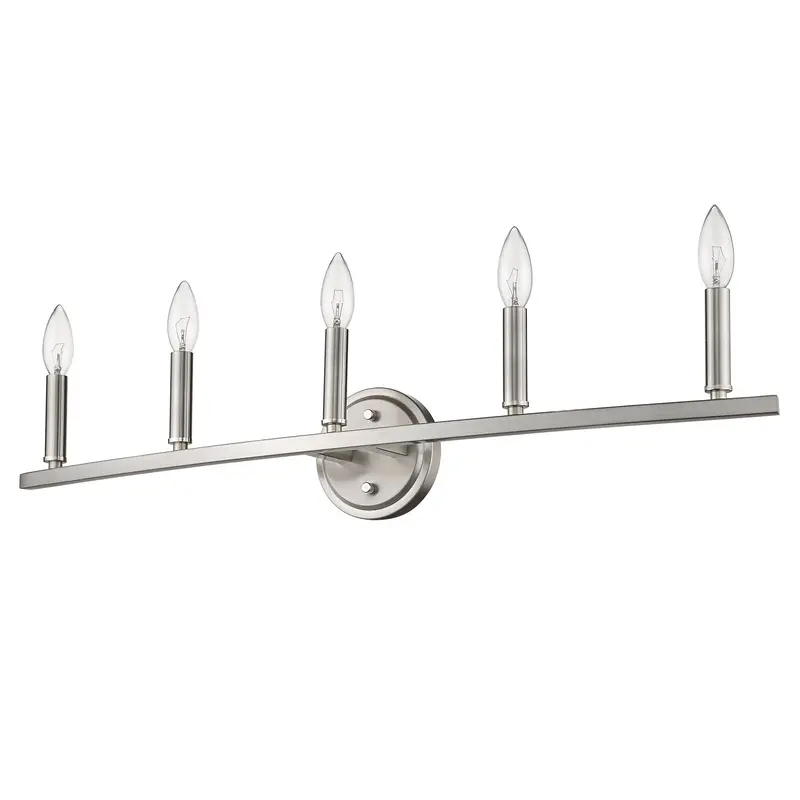 Sawyer 5-Light Satin Nickel Vanity By Homeroots