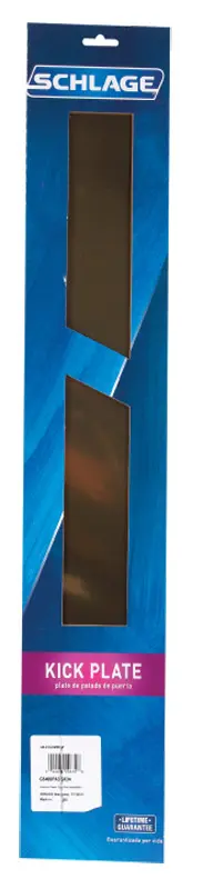 Schlage 6 in. H X 34 in. L Brass Aluminum Kickplate - Deal of The Week