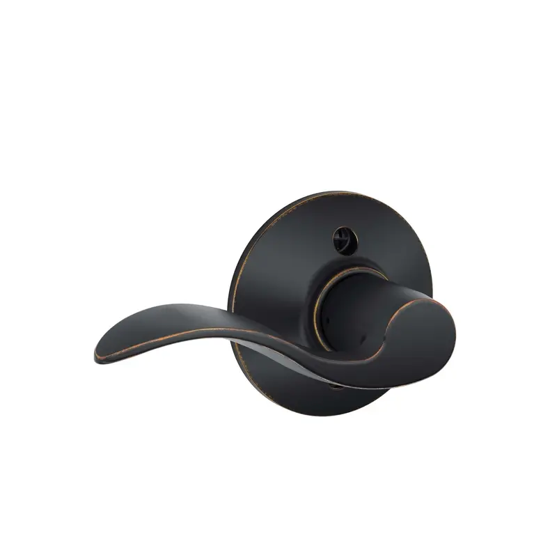 Schlage Accent Traditional Aged Bronze Dummy Lever Left Handed - Open Box