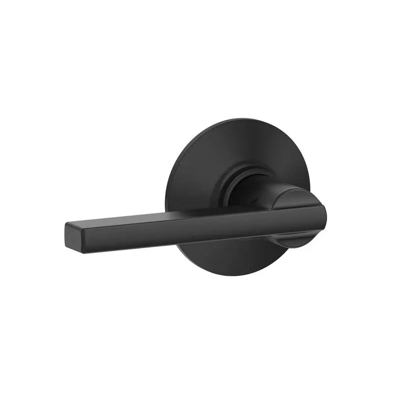 Schlage Latitude Matte Black Passage Lever Right or Left Handed - Open Box
