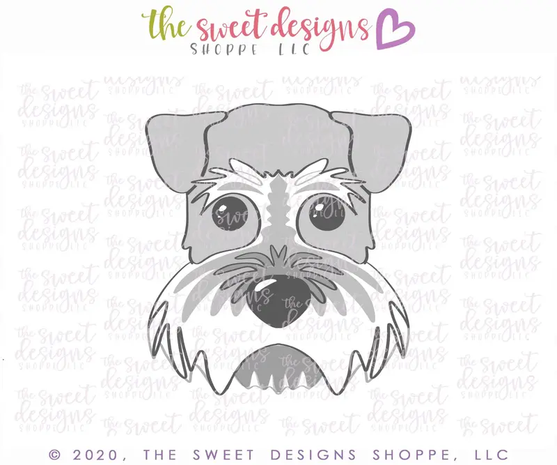 Schnauzer Dog Face - Cookie Cutter