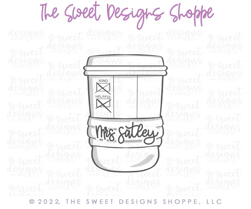 School Coffee Cup - Cookie Cutter