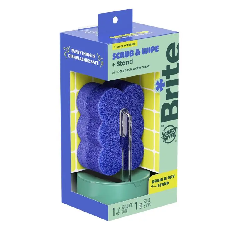 Scotch-Brite Medium Duty Dishwand Scrubber For All Purpose 1 pk (Pack of 3)