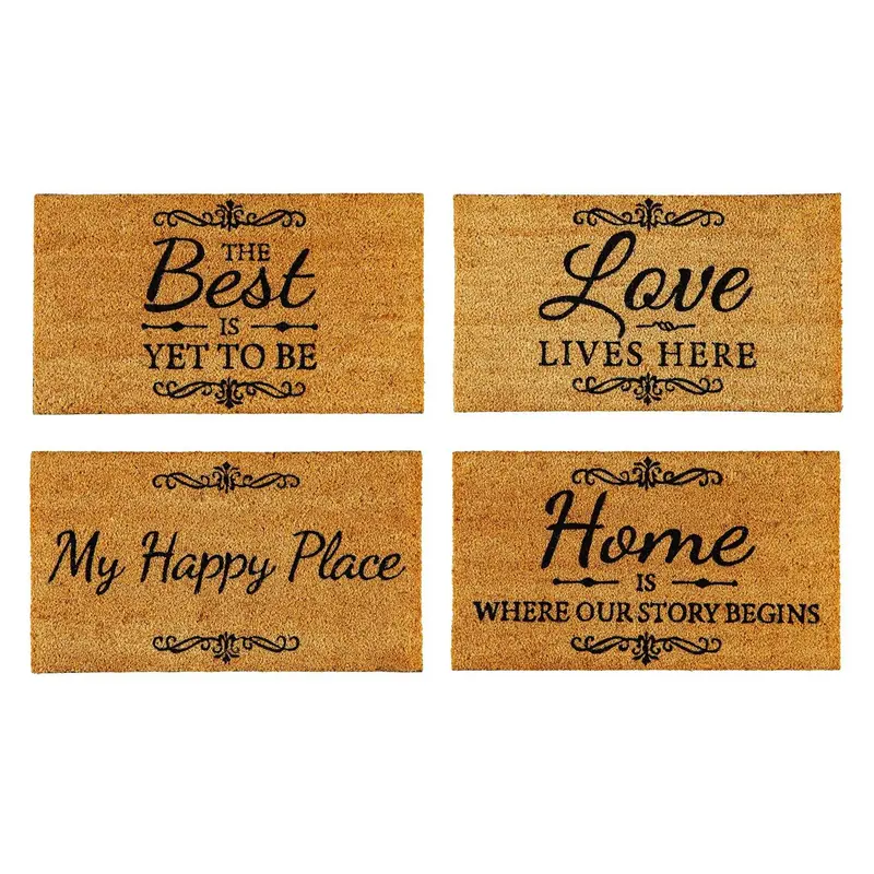 Scroll Coir Mat, 4 Asst