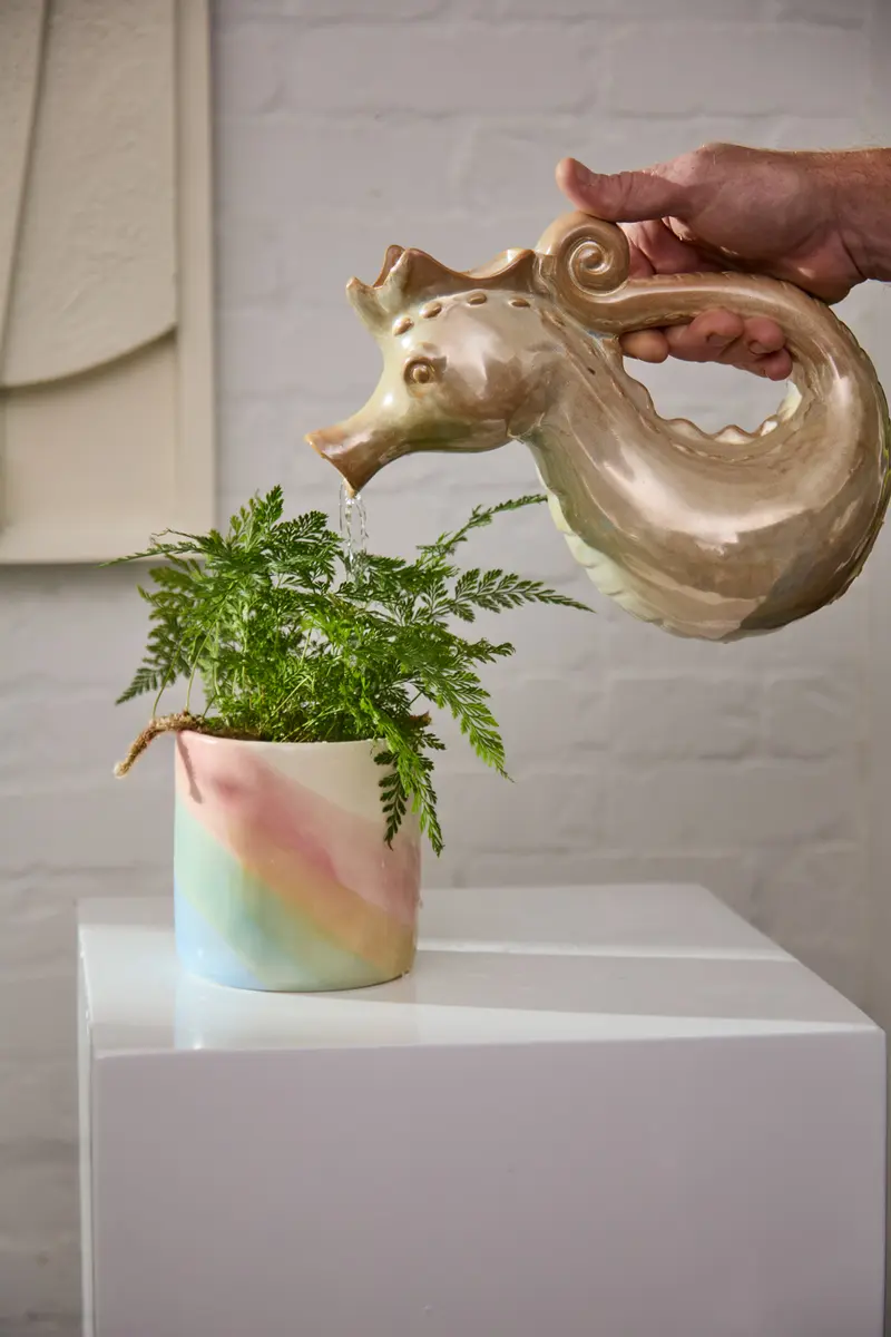 Seahorse Watering Can Set of 2 By Accent Decor