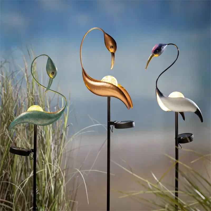 Seaside Retreat Garden Stake, Bird Solar Garden Stake, 50", CDU