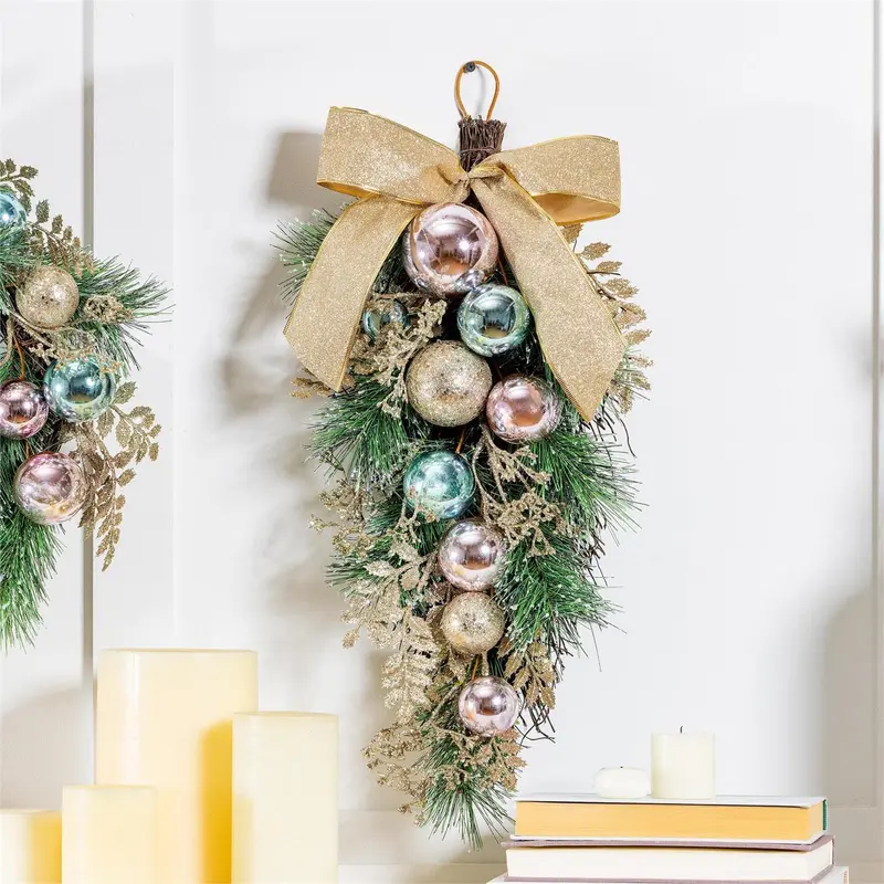 Season to Sparkle Swag Artificial with Ornaments, 24"H
