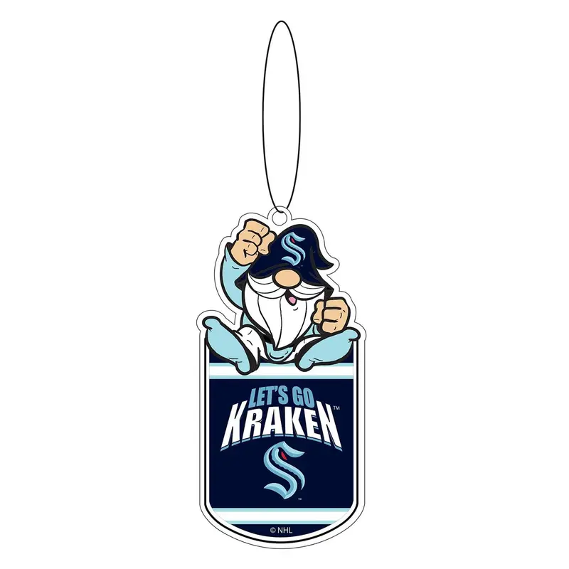 Seattle Kraken Gift Tag Ornament, Gnome Fan
