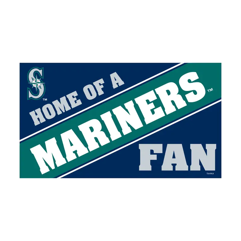 Seattle Mariners PVC Mat COLOR Home of a Fan