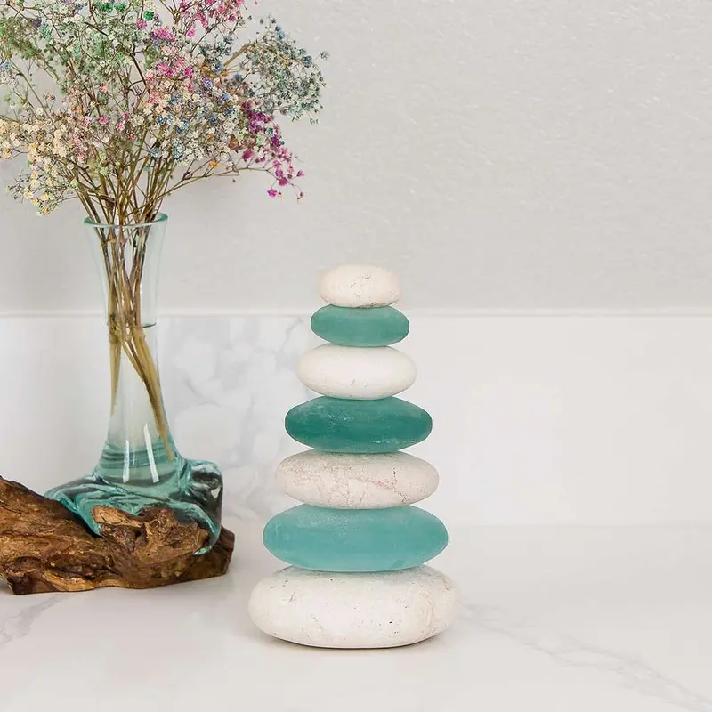 Septuple Serenity Cairn Set of 3 By Garden Age Supply