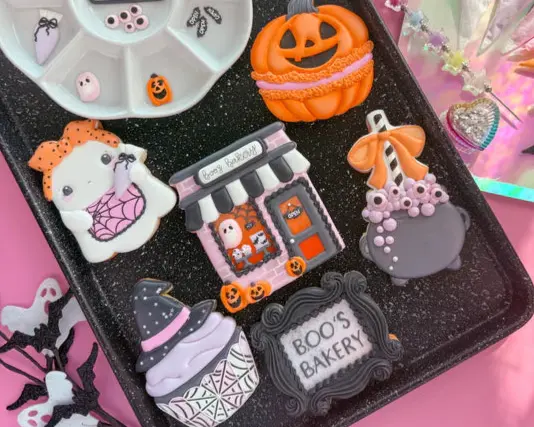 Set for Belladonna Cookies Class - "Spooky Bakery Cookie Workshop" - Set of 6 Cookie Cutters - Online Class not Included