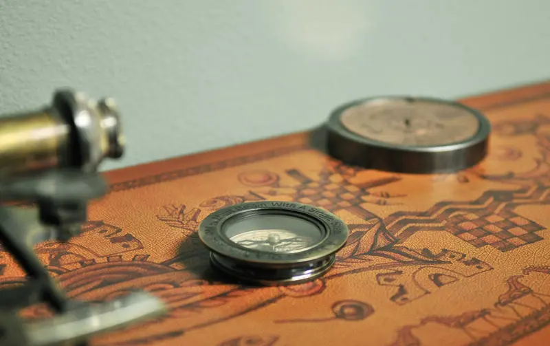 Set of 2 100 Year Calendar and Compass Quote By Homeroots