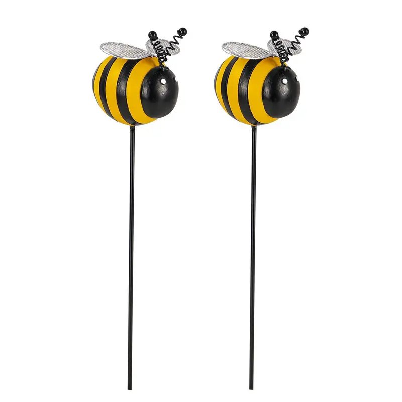 Set of 2 Bumble Bee Plant Pick